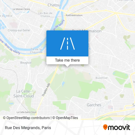 Rue Des Megrands map