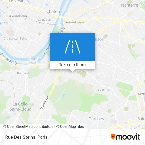 Rue Des Sorins map