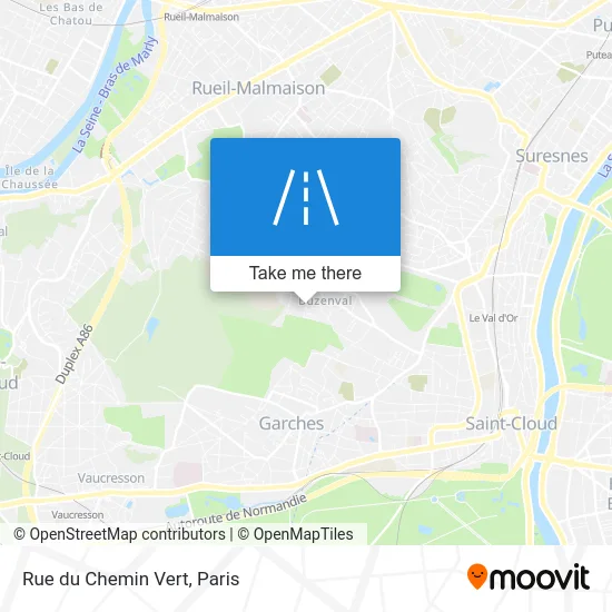 Rue du Chemin Vert map