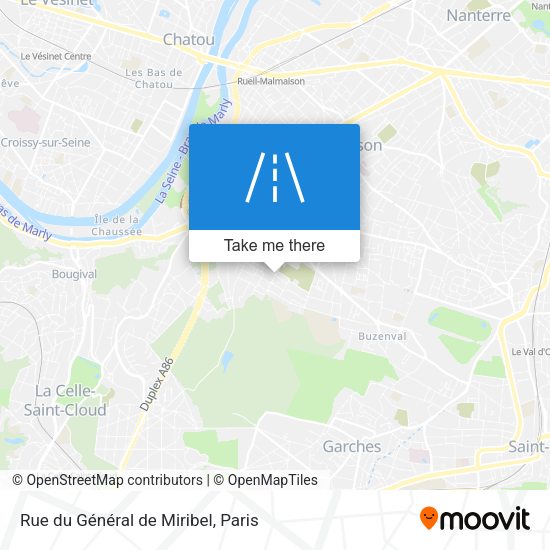 Rue du Général de Miribel map