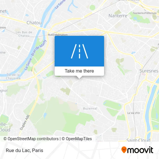 Rue du Lac map
