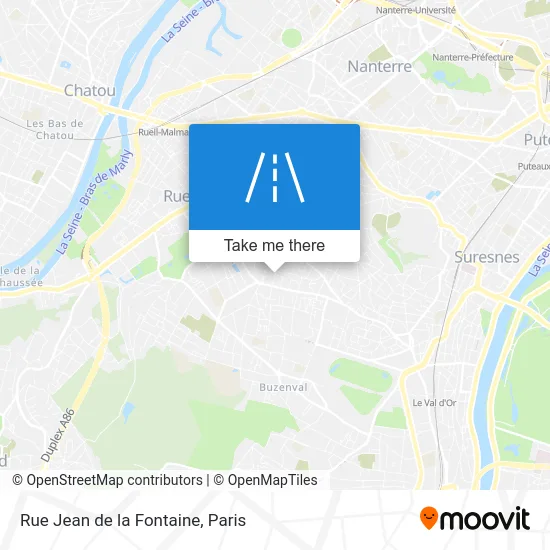 Rue Jean de la Fontaine map