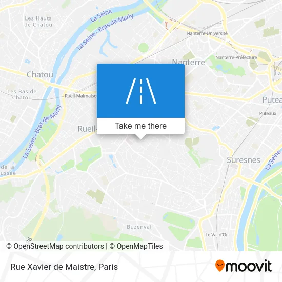 Rue Xavier de Maistre map