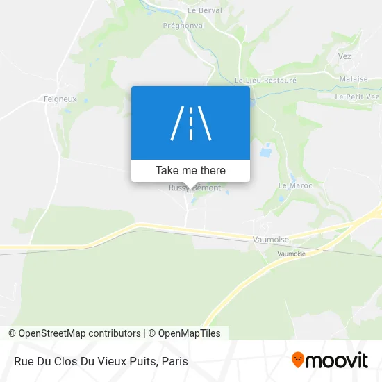 Rue Du Clos Du Vieux Puits map
