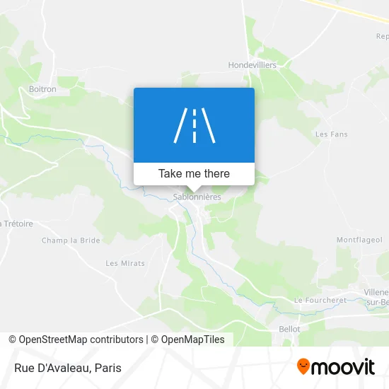 Rue D'Avaleau map