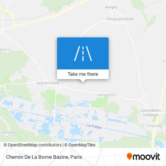 Chemin De La Borne Bazine map