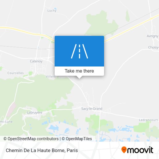 Chemin De La Haute Borne map