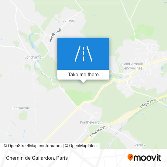 Chemin de Gallardon map