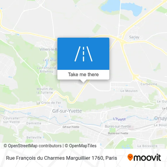 Rue François du Charmes Marguillier 1760 map