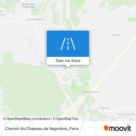 Chemin du Chapeau de Napoléon map