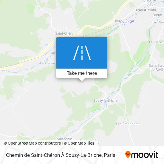 Chemin De Saint-Chéron À Souzy-La-Briche map