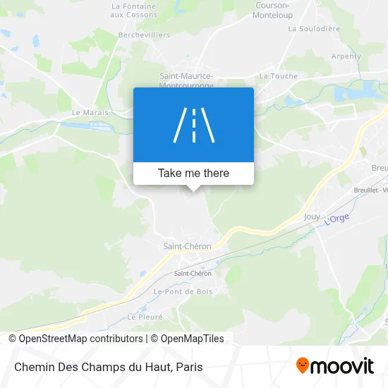 Chemin Des Champs du Haut map