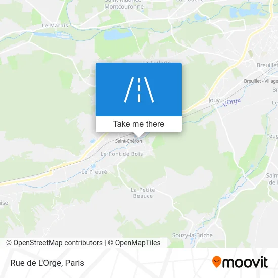 Rue de L'Orge map