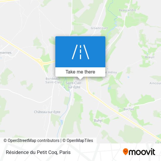 Résidence du Petit Coq map