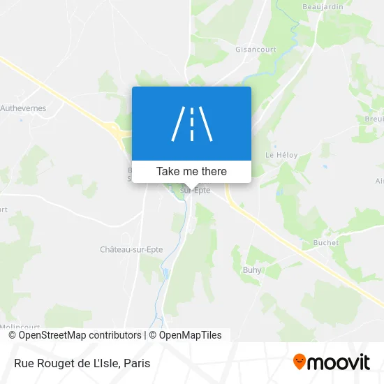 Rue Rouget de L'Isle map