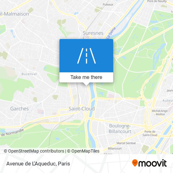 Mapa Avenue de L'Aqueduc