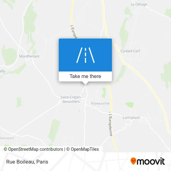 Rue Boileau map
