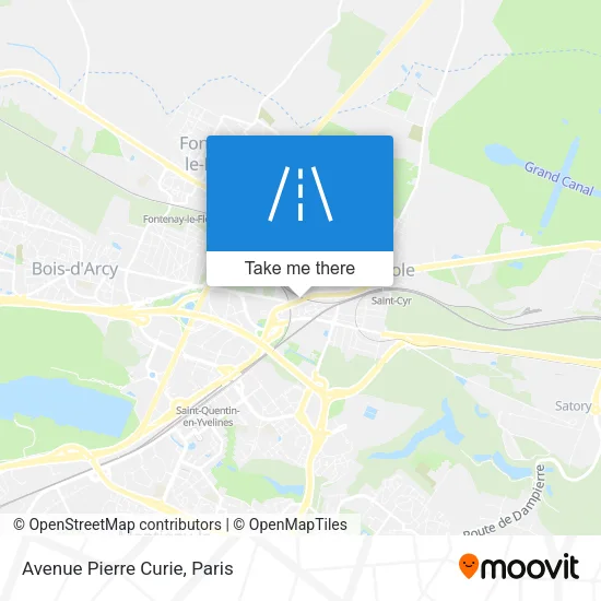 Avenue Pierre Curie map