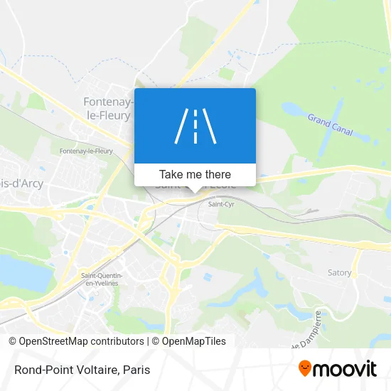 Rond-Point Voltaire map