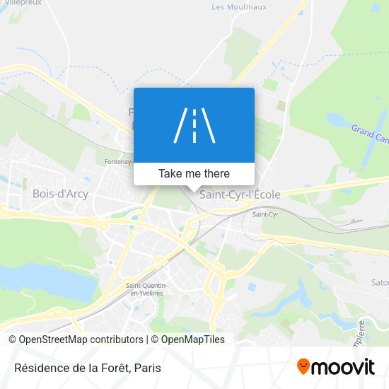 Résidence de la Forêt map