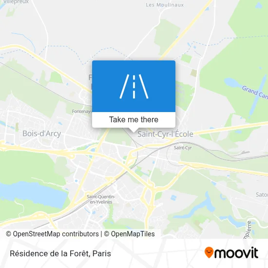 Résidence de la Forêt map
