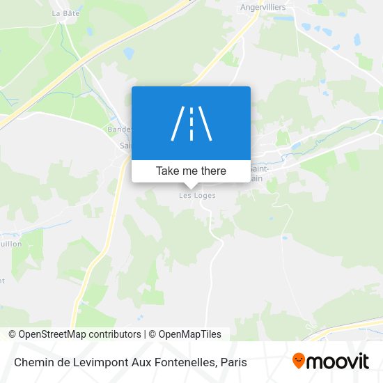 Chemin de Levimpont Aux Fontenelles map