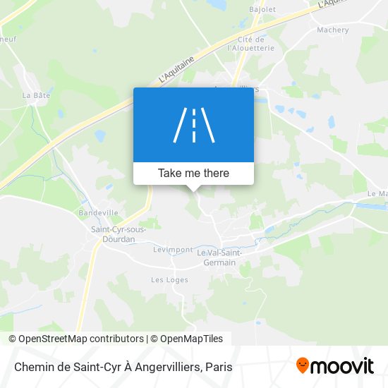Chemin De Saint-Cyr À Angervilliers map