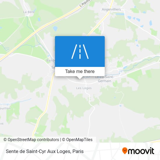 Sente de Saint-Cyr Aux Loges map