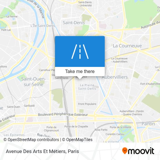Avenue Des Arts Et Métiers map