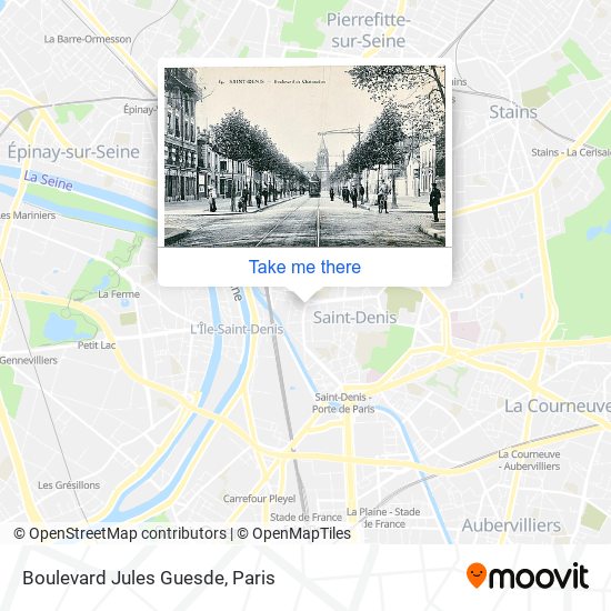 Mapa Boulevard Jules Guesde