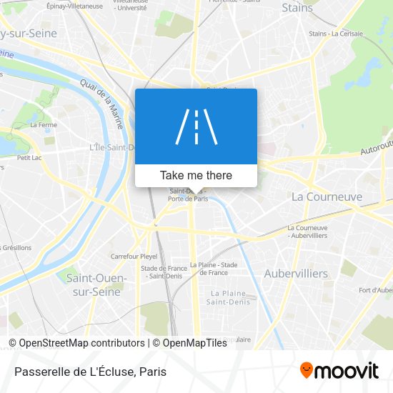 Passerelle de L'Écluse map