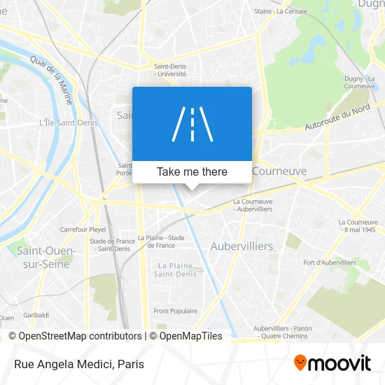 Rue Angela Medici map