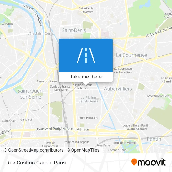 Rue Cristino Garcia map