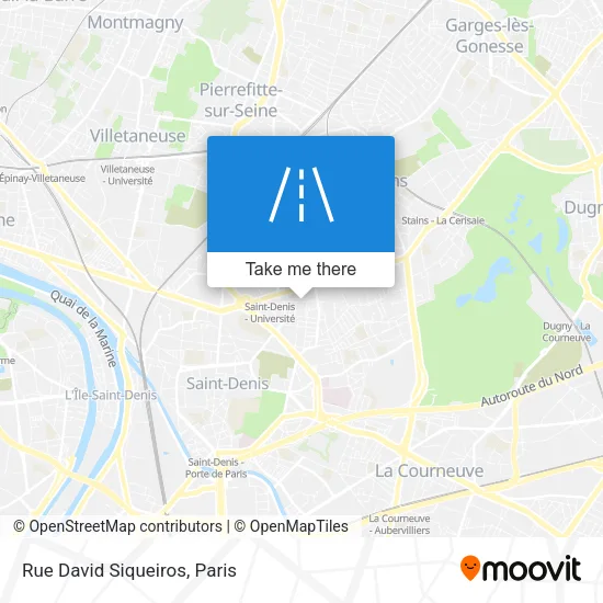 Rue David Siqueiros map