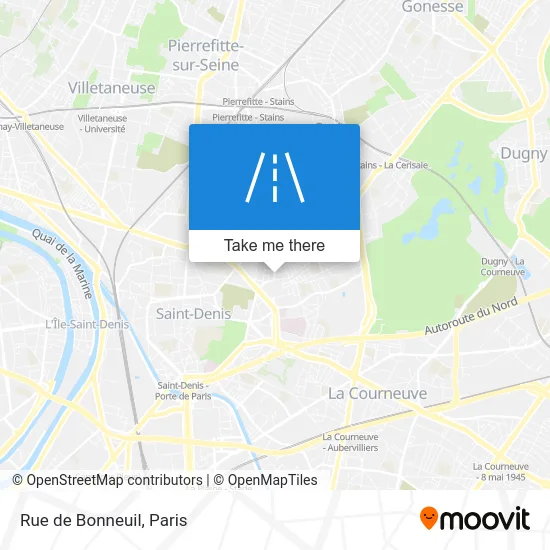 Rue de Bonneuil map