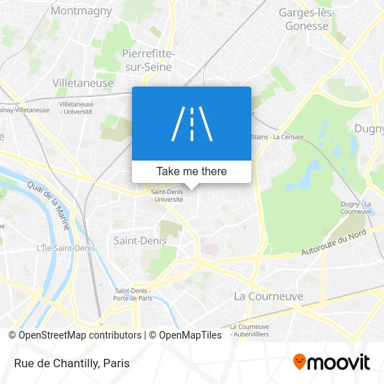 Mapa Rue de Chantilly