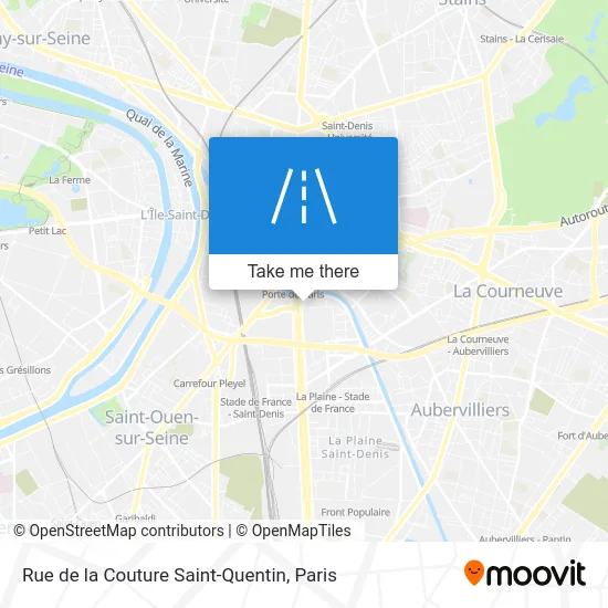 Rue de la Couture Saint-Quentin map