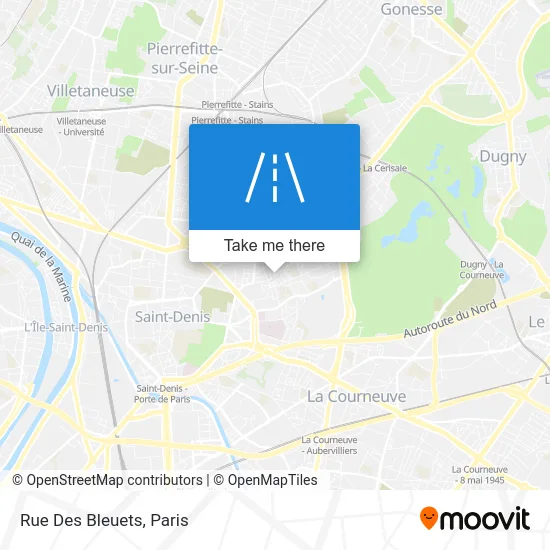 Rue Des Bleuets map
