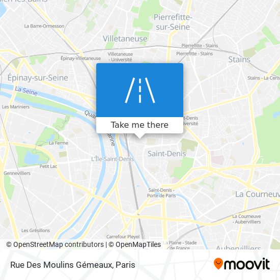 Mapa Rue Des Moulins Gémeaux