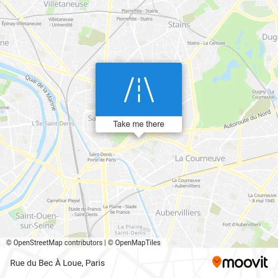 Rue du Bec À Loue map