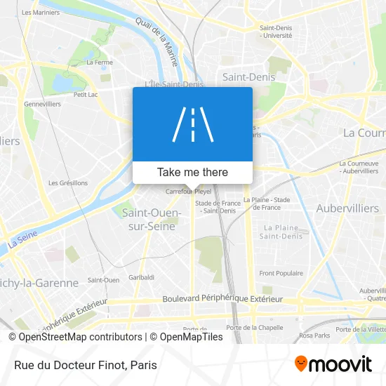 Rue du Docteur Finot map