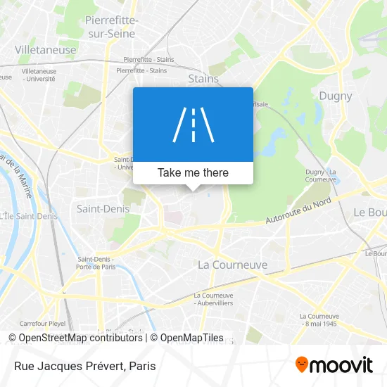 Rue Jacques Prévert map