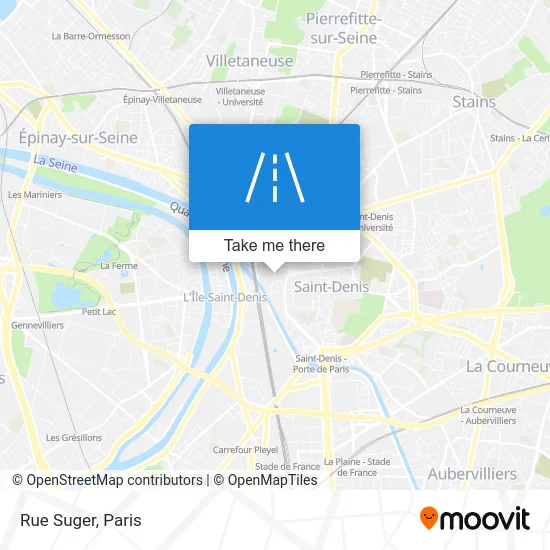 Rue Suger map