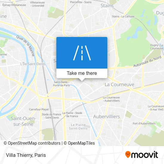 Villa Thierry map