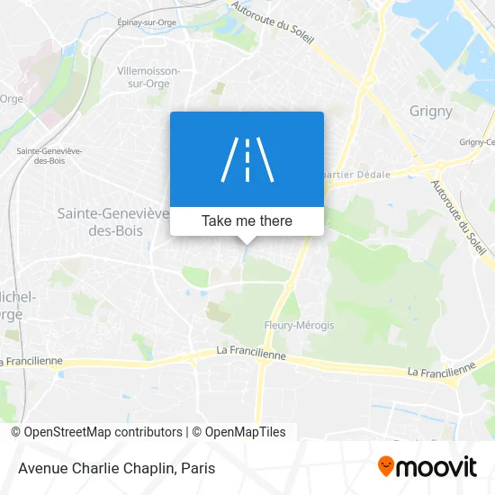 Avenue Charlie Chaplin map