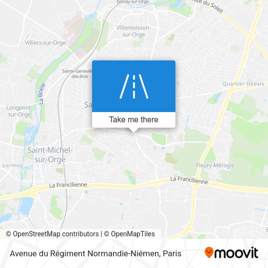 Avenue du Régiment Normandie-Niémen map