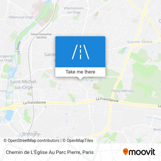 Chemin de L'Église Au Parc Pierre map