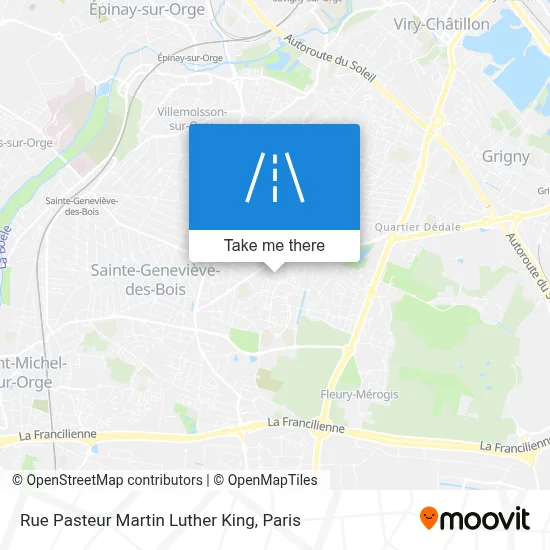 Rue Pasteur Martin Luther King map