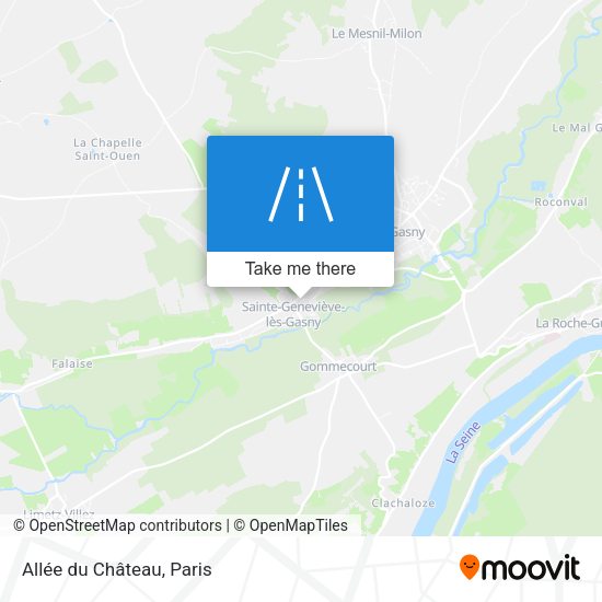 Allée du Château map