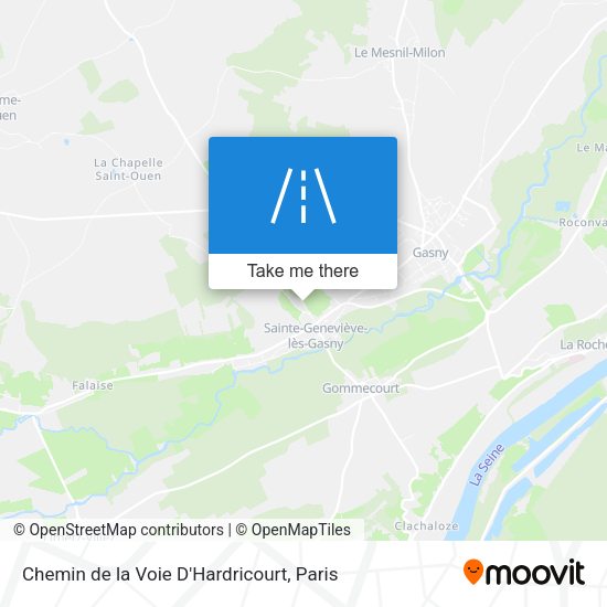 Chemin De La Voie D'Hardricourt map